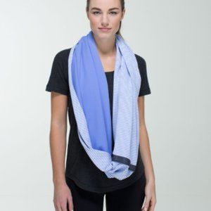 Lululemon Vinyasa Scarf *Rulu Lullaby / 1/8 Stripe Heathered Lullaby White